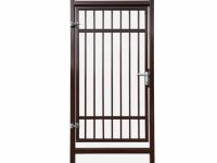 Калитка из металлопрофиля GALVANIZE с фурнитурой Locinox, 1x2 м