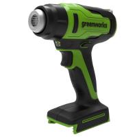 Строительный термофен Greenworks, G24HG, 24v, без АКБ и ЗУ (аккумуляторный)