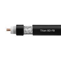 Коаксиальный кабель VEGATEL 8D-FB (Titan, черный) PVC/CCA, бухта 500 м