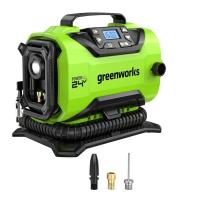 Компрессор Greenworks ACG301, 24v/12v, без АКБ и ЗУ (аккумуляторный или от прикуривателя авто)