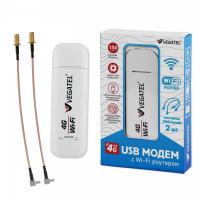 4G модем VEGATEL M24 Wi-Fi роутер с пигтейлами SMA, белый