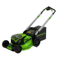 Газонокосилка самоходная, аккумуляторная Greenworks Арт. 2514307U2B, 60V, 51 см, самоходная, бесщеточная, с двумя 4 Ач АКБ и двойным ЗУ