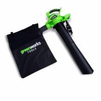 Воздуходув-Садовый Пылесос аккумуляторный Greenworks  GD40BV, 40V, бесщеточный, без АКБ и ЗУ 24227