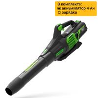 Воздуходув аккумуляторный Greenworks GD60ABK4 Арт. 2405607UB, 60V, бесщеточный, c 1хАКБ 4 Ач. и ЗУ