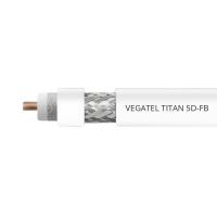 Коаксиальный кабель VEGATEL 5D-FB Titan белый PVC/CCA, бухта 200 м