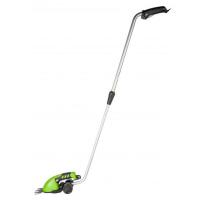Садовые ножницы аккумуляторные  Greenworks G7,2GS Арт. 1600807, 7,2V со встроенным аккумулятором 2 Aч и телескопической ручкой