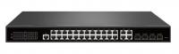 TSn-24GP28C4M Управляемый L2 PoE коммутатор 24GE+4Uplink+4SFP, Gigabit Managed PoE Switch