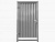 Калитка из профлиста LIGHT с фурнитурой Locinox, 1x2 м