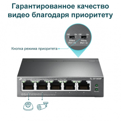 TL-SF1005P Коммутатор