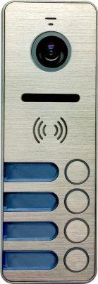 iPanel 2 (Metal) HD 4 аб. Цветная вызывная панель видеодомофона на 4 абонента