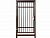 Калитка из металлопрофиля GALVANIZE с фурнитурой Locinox, 1x2 м