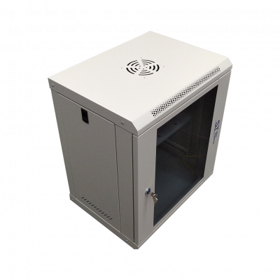 Шкаф монтажный ST-NC12U600 (СЕРЫЙ) С ПОЛКОЙ