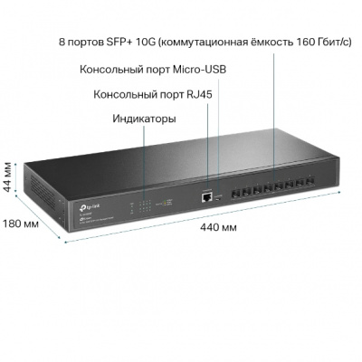 TL-SX3008F Управляемый коммутатор