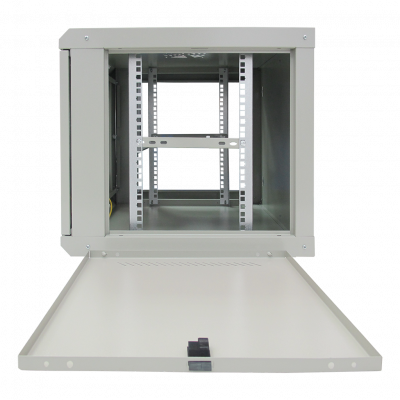 Шкаф телекоммуникационный настенный ST-NCP9U600 (СЕРЫЙ) С ПОЛКОЙ