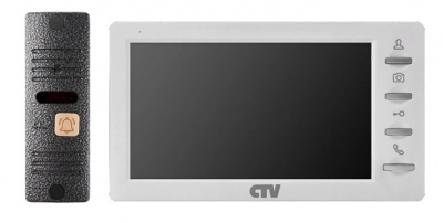 Комплект видеодомофона CTV-DP1701 S W (белый)