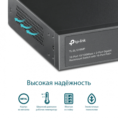 TL-SL1218MP Неуправляемый коммутатор