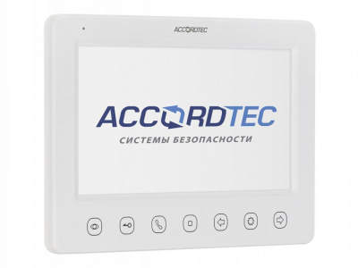 AT-VD751C/M/SD WH (ACCORDTEC, Монитор домофона, аналоговый, цвет: белый)
