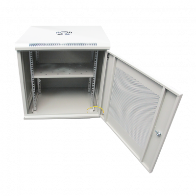 Шкаф телекоммуникационный настенный ST-NCP12U600 (СЕРЫЙ) С ПОЛКОЙ