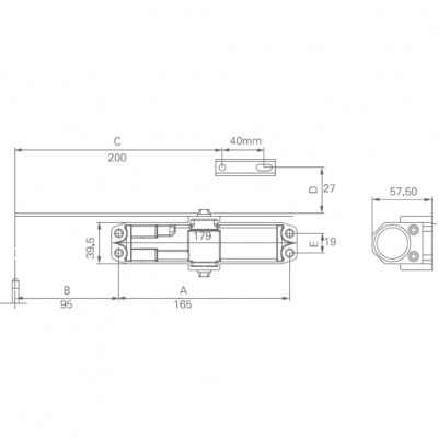 DHI-ASF102S Дверной доводчик Dahua
