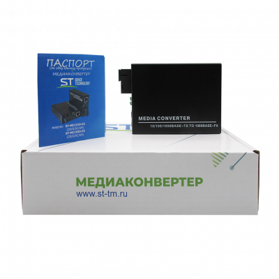 Медиаконвертер ST-MC1310-02 (20/G/SC/SM)