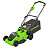 Газонокосилка аккумуляторная Greenworks Арт. 2517907, 40V, бесщеточная, 41 см, без АКБ и ЗУ