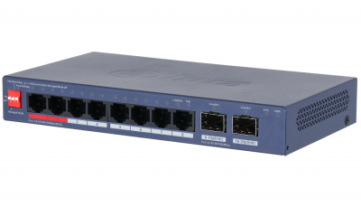 DH-CS4210-8GT-110 8-портовый гигабитный PoE коммутатор с функцией облачного управления