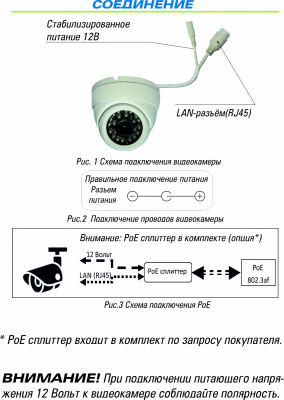 Видеокамера ST-S2543 Light POE (3,6mm)