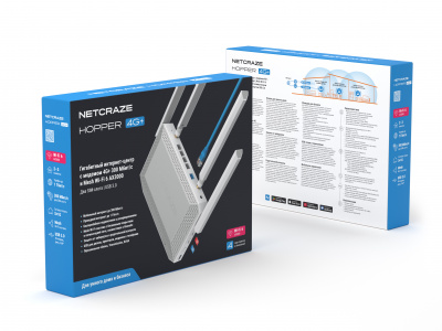 Keenetic Netcraze Hopper 4G+ (NC-2312) Беспроводной Wi-Fi роутер/ретранслятор