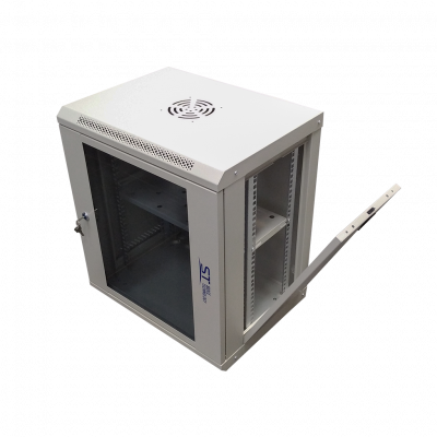 Шкаф монтажный ST-NC12U600 (СЕРЫЙ) С ПОЛКОЙ