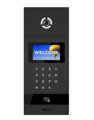 AA-12FBI BLACK (проект) Вызывная панель подъездного IP-домофона