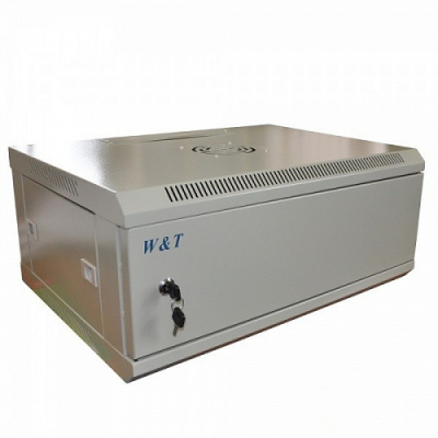 Серверный шкаф 19"дюймов настенный 4U серый (M046045GWT)
