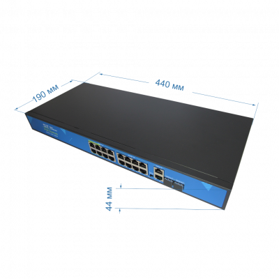Источник питания ST-S166POE (16G/2G/2S/300W/АB/4BT) PRO