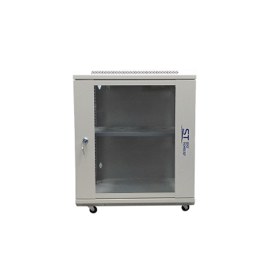 Шкаф монтажный ST-NC12U600 (СЕРЫЙ) С ПОЛКОЙ