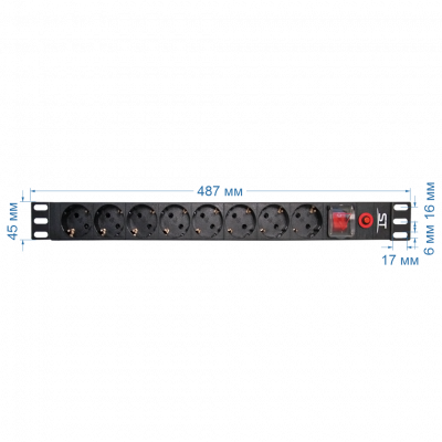 Блок розеток ST-PDU-08-S\P
