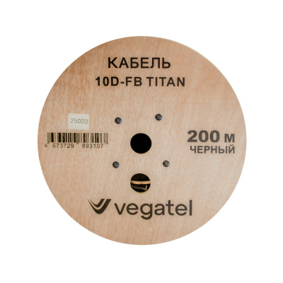 Кабель коаксиальный VEGATEL 10D-FB (Titan, черный)