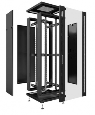 AYSN-19"-1866-BG Телекоммуникационный шкаф 19" напольный 18U 600х600 черный