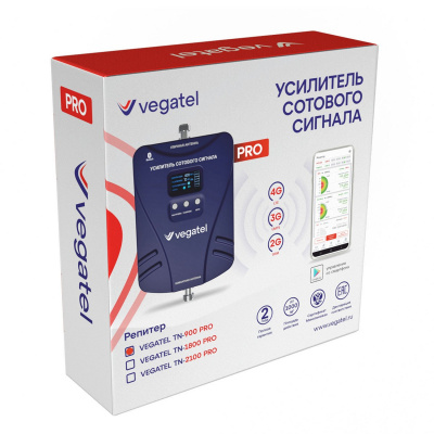 Репитер VEGATEL TN-900 PRO для усиления 2G, 3G и 4G на 900 МГц