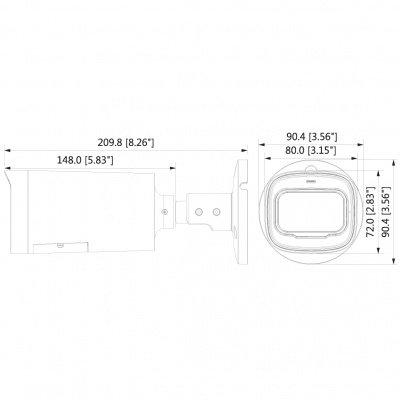 EZ-HAC-B4A21P-VF Цилиндрическая HDCVI-камера EZ-IP