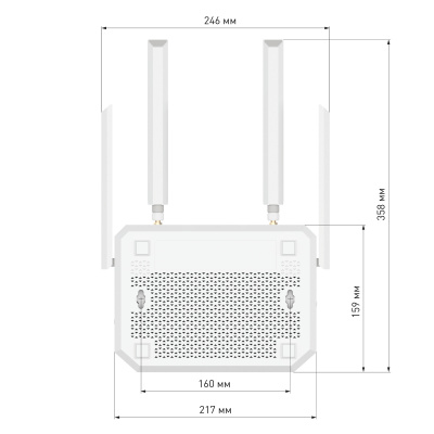 Keenetic Netcraze Hopper 4G+ (NC-2312) Беспроводной Wi-Fi роутер/ретранслятор
