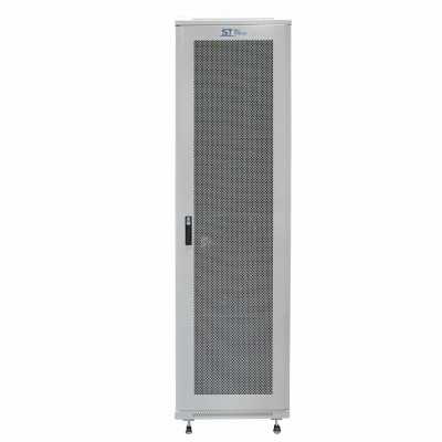 Шкаф телекоммуникационный настенный ST-NCP600/600-42U01 (СЕРЫЙ) С ПОЛКАМИ