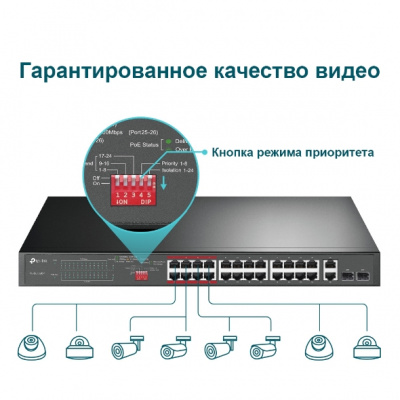 TL-SL1226P Неуправляемый коммутатор