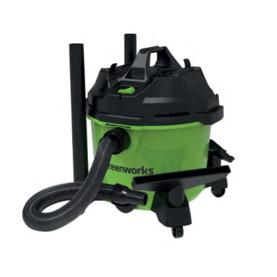 Строительный пылесос Greenworks G120WDV, 220v, 1.3 кВт (сетевой)
