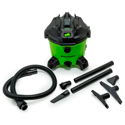 Строительный пылесос Greenworks G120WDV, 220v, 1.3 кВт (сетевой)