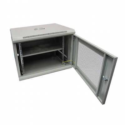 Шкаф телекоммуникационный настенный ST-NCP9U600 (СЕРЫЙ) С ПОЛКОЙ