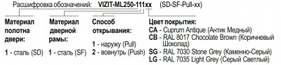 VIZIT-ML250-111CB Замок электромагнитный