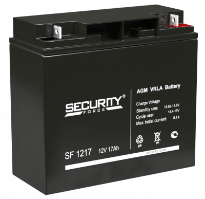 Аккумулятор SECURITY FORCE 12В 17 А∙ч (SF 1217)