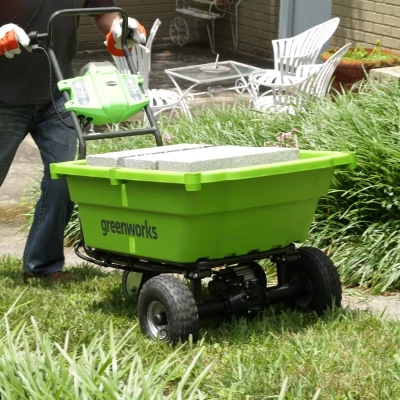 Садовая тележка самоходная Greenworks G40GC Арт. 7400007, 40V, 106 л